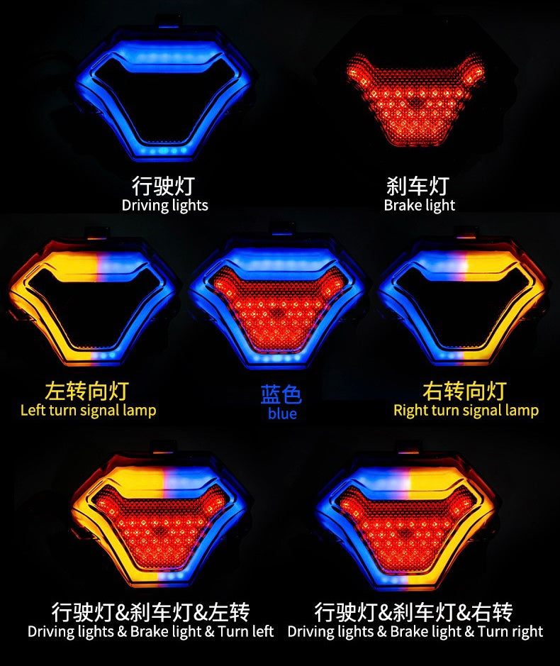 Motorcycle LED Integrated Tail Light with Turn Signal for Yamaha R25 R3 MT03 MT07