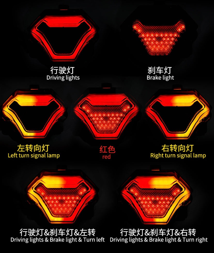 Motorcycle LED Integrated Tail Light with Turn Signal for Yamaha R25 R3 MT03 MT07