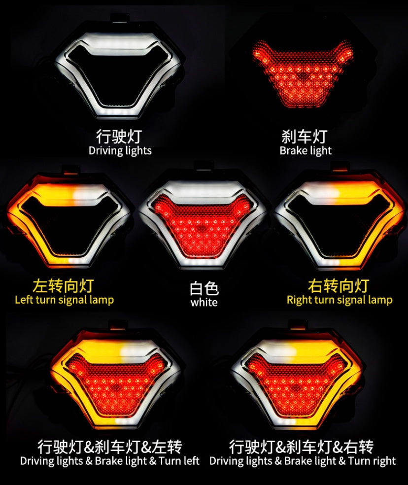 Motorcycle LED Integrated Tail Light with Turn Signal for Yamaha R25 R3 MT03 MT07