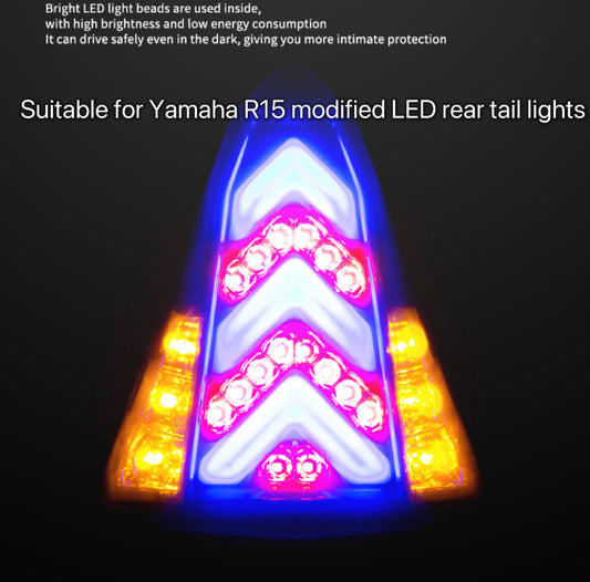 Integrated LED Tail Light for Yamaha YZF-R15 (2014-2016) - Brake Light & Turn Signals