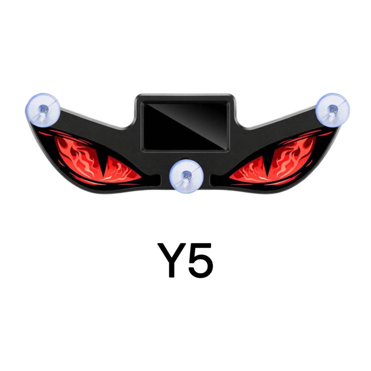 Demon Eye Solar & Type-C LED Warning Light — Wireless Suction Mount Anti-Collision Strobe for Cars & Motorcycles