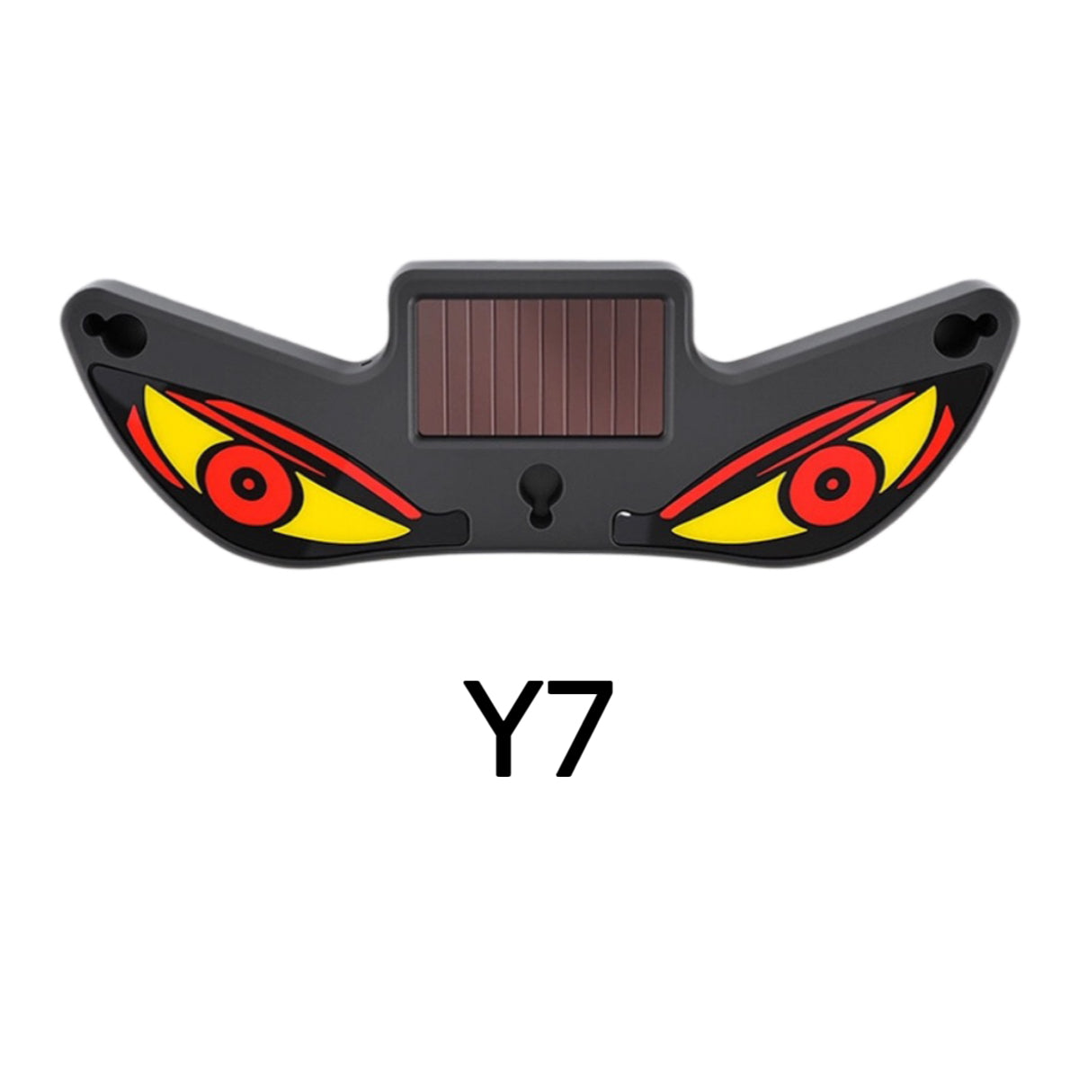 Demon Eye Solar & Type-C LED Warning Light — Wireless Suction Mount Anti-Collision Strobe for Cars & Motorcycles