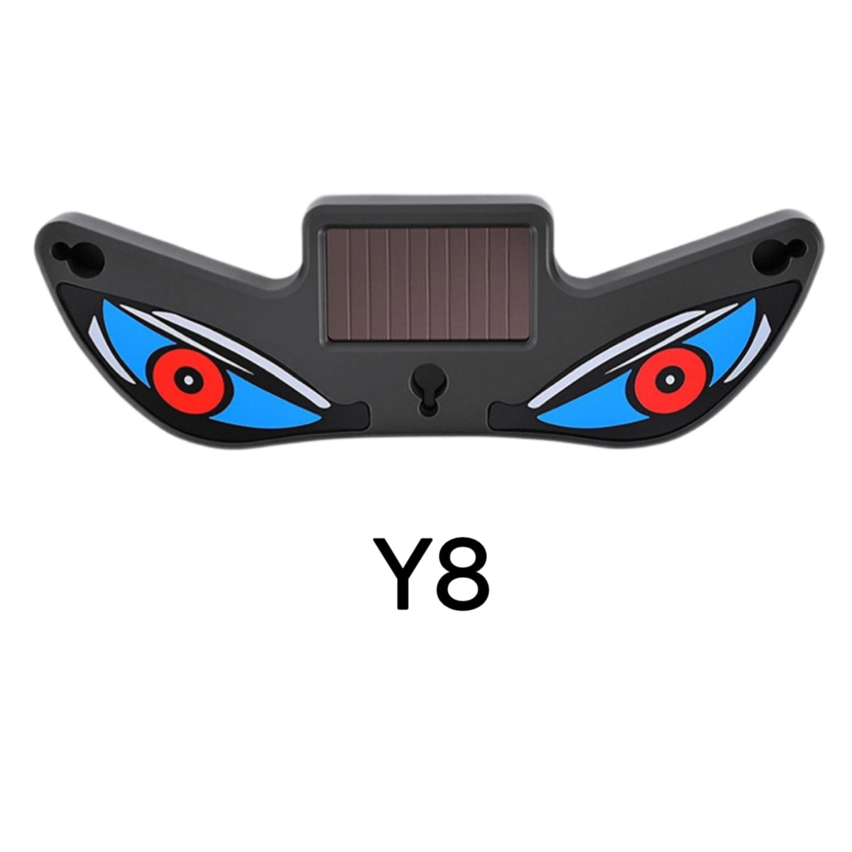 Demon Eye Solar & Type-C LED Warning Light — Wireless Suction Mount Anti-Collision Strobe for Cars & Motorcycles